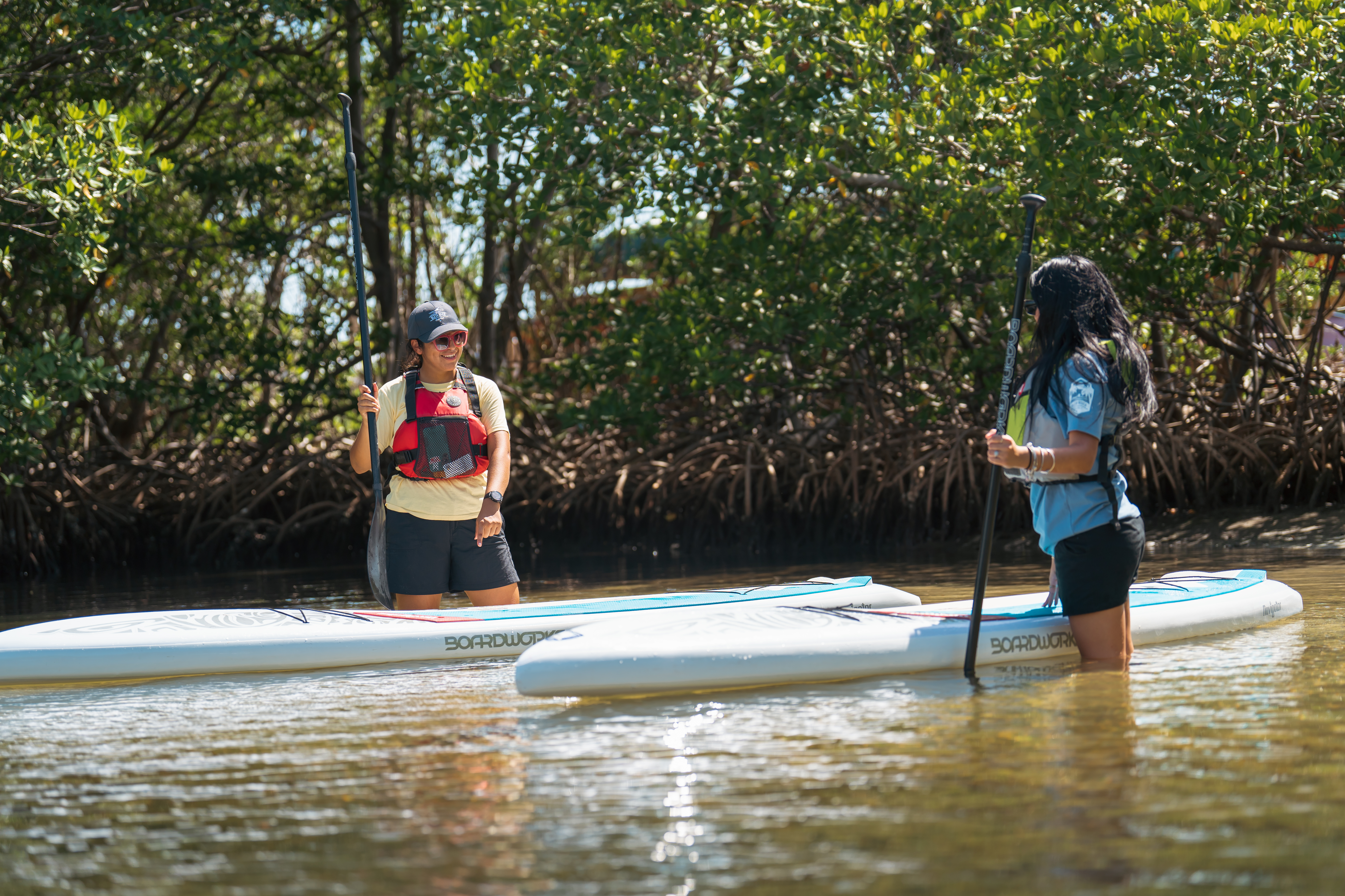 SUP class at Oleta River State Park