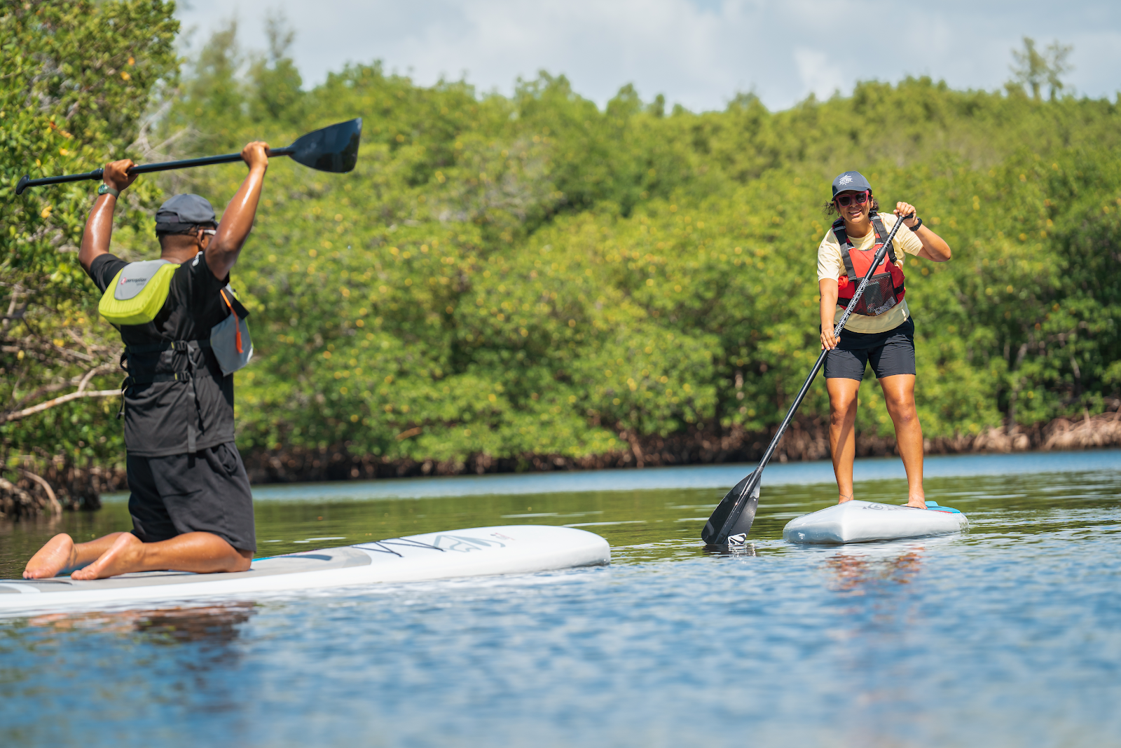 Stand Up Paddle Board beginner lesson at Oleta River Adventures